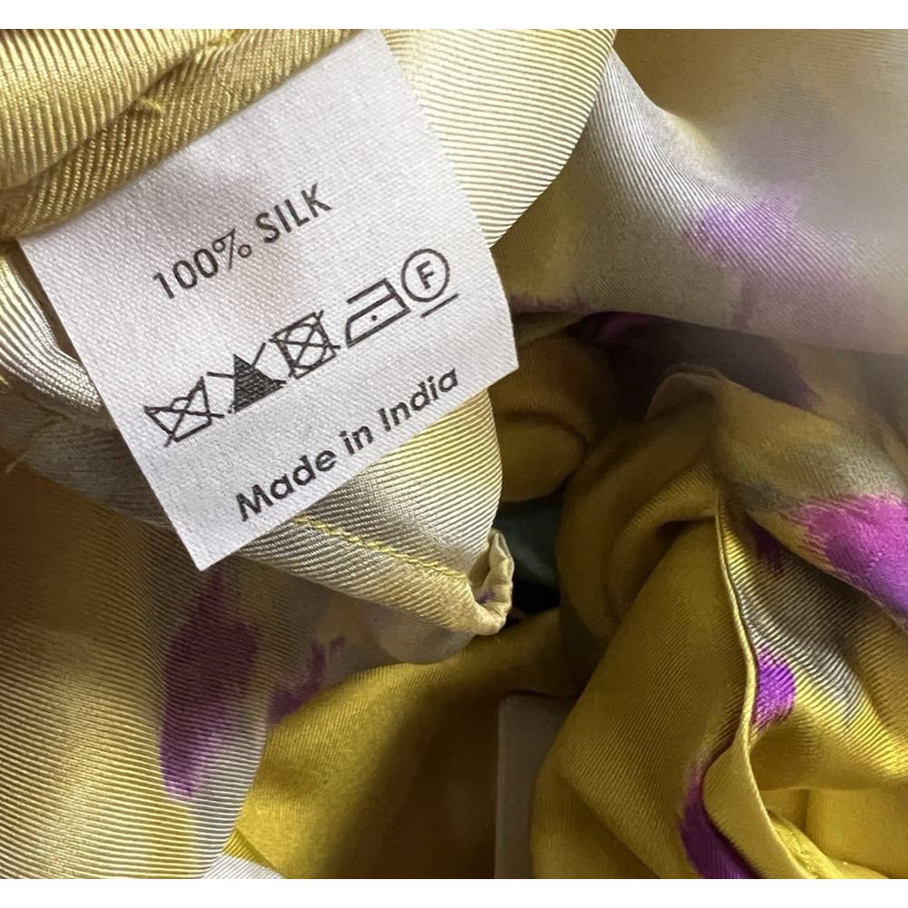Dries Van Noten Sequin Yellow Floral Silk Delville Midi Dress Runway Size 38 - Picture 5 of 16